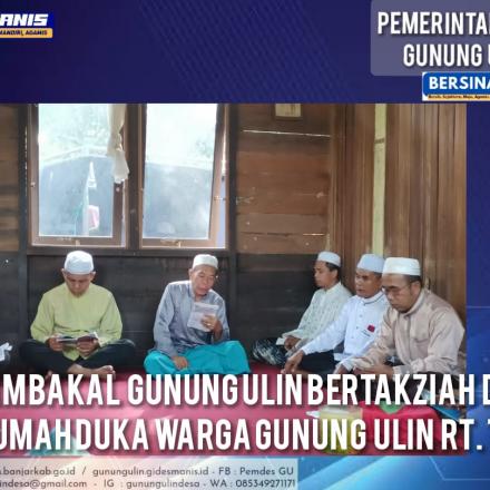 PAMBAKAL BERTAKZIAH DI RUMAH DUKA WARGA