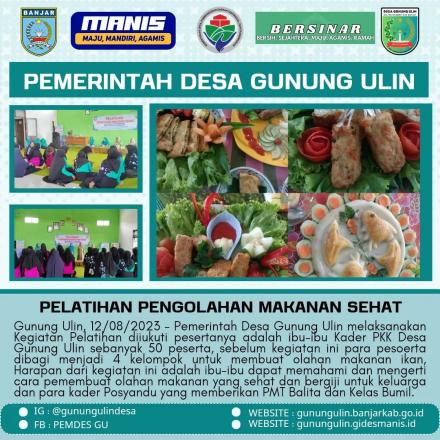 PELATIHAN PENGOLAHAN MAKANAN SEHAT