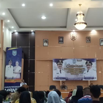 KAUR KEUANGAN IKUTI SOSIALISASI HUKUM TENTANG KEUANGAN DESA SE-KABUPATEN BANJAR